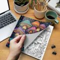 Fungi Coloring Book 24 Page Books Gift For Birthday Party Relieve Stress Kill Time Graffiti Painting Drawing Art. 