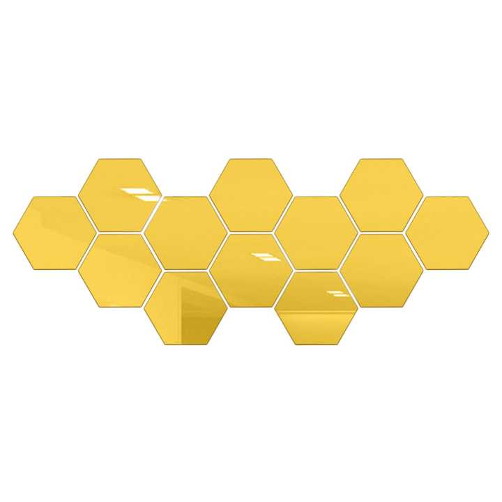 Hexagon Mirror 12 PCS