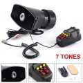 Universal Bike Car Van Three Wheel 7 Sound Alarm VIP Tone 12V Police Siren High Power Magic System Horn. 