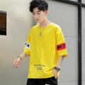 Boys Suit Trendy Handsome Loose Korean Style Short Sleeve T T-shirt Summer New Fashion Brand Gym Clothes Set Matching. 