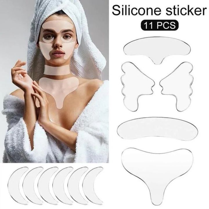 Reusable Silicone Wrinkle Removal Sticker Face Forehead Neck Eye Sticker