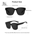 LouisWill 2 In 1 Sunglasses Polarized Sunglasses Vertical Rice Nail Sunglasses Nearsightedness Set Over Glasses Unisex Wraparound Glasses Fashion  Wear Over Glasses for Men and Women For Outdoor Driving Fishing. 