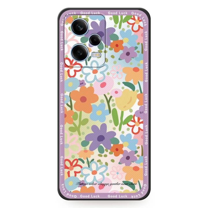 Soft%20case%20Fashion%20Design%20Phone%20Case%20For%20Redmi%20Note12%20Pro%205G%20Oil%20Painting%20Cartoon%20Back%20Cover%20flower%20Graffiti%20Shockproof%20-%20Image%206