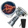 8'' 9'' Rowell Aluminium Darbuka with Carrying Bag - Tunable All-Weather Synthetic Head Darbak Fine Tuned Darbag Doumbek Congo Bongo with Soft case. 