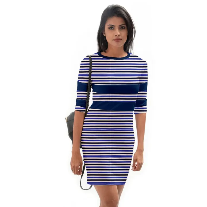 Privi Fashion stripes dress for Women