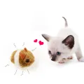 1 PCs Realistic Lifelike Plush Mouse Running Rat Toy for Interactive Play with Cats and Dogs. 