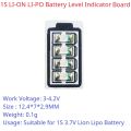 1-Cell LI-ON LI-PO LED P/V Detection Module Mini 3.7V 4.2V Power Voltage Indicator for 18650 26650 4680 Charge Discharge. 