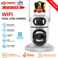 8MP 4K PTZ WiFi IP Camera Security Protection Dual Lens Screen Color Night Vision Auto Track CCTV Surveillance Camera ICSEE APP WD. 