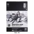 Art Nation Sketch Pad For Artists 160 GSM 24 Sheets A3 A4 A5. 