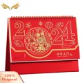 SuperRide 2024 Desk Calendar 2024 Vibrant Color Chinese New Year Desktop Calendar Monthly Planner Gift for Southeast Asian Buyers Calendar Gift. 