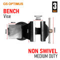 Bench vice 3" inch maximum clamp width medium duty GS OPTIMUS brand bench vise vice 75mm. 