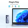 UGREEN M.2 NVMe SSD Enclosure Adapter 10Gbps USB C 3.2 Gen2 Tool-Free External Enclosure NVMe Reader Supports M and B&M Keys. 