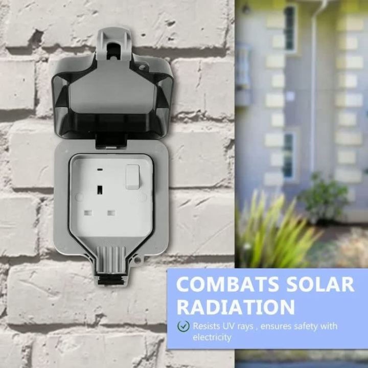 IP66%2013A%20Weatherproof%20outdoor/ground%20floor%20socket%20enclosure%20with%20plug/%20receptacle%20-%20Image%203