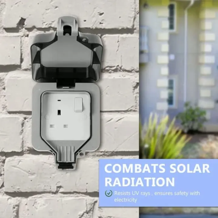 IP66%2013A%20Weatherproof%20outdoor/ground%20floor%20socket%20enclosure%20with%20plug/%20receptacle%20-%20Image%203