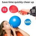 Portable Pump Balloon Inflator Multi-purpose Large Hand Push Inflator Wedding Birthday Balloon Party Supplies Random Color. 