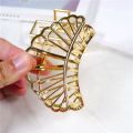 Ladies Hollow Geometric Metal Big Hair Clips     Women Korean ins Popular Exquisite Hair Claw      Girls Elegant Hair Accessories. 