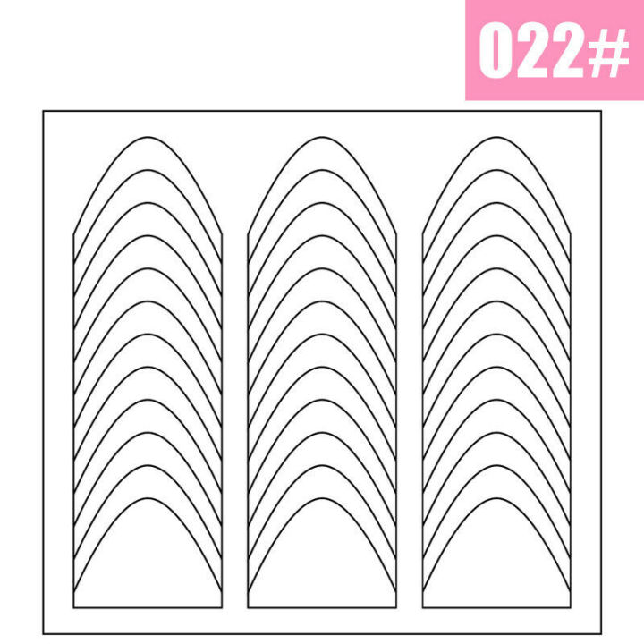 2%20Sheets%20White%20French%20Manicure%20Strip%20Nail%20Art%20Form%20Fringe%20Tip%20Guides%20Sticker%20DIY%20Line%20Tips%20Decoration%20Tool%20-%20Image%205