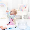 Baby Bottle Sterilizer Box Products Bottles Draining Microwave Tableware Storage Container. 