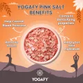 YOGAFY- Himalayan Pink Crystals Salt with 84 Minerals For Cooking | CHRISTMAS |100% Natural | 350g- For Detox (FROM INDIA) SAB. 