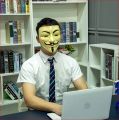 Anonymous costume mask, hacker mask, halloween hacker mask, world famous hacker organization mask, Anonymous hacker group, halloween mask. 