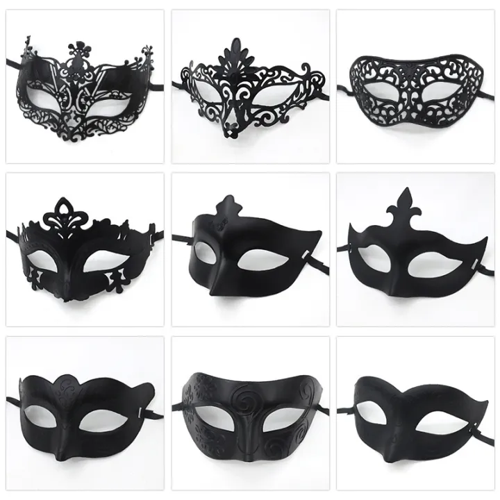 1Pc Masquerade Mask Halloween Costume Party Mask Plastic Half Face Mask Women Men Fancy Dress