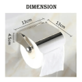 Wall Mount Stainless Steel Tissue Holder, Tissue Roller For Bathroom. 