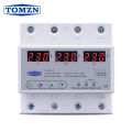 TOMZN 63A 3 Phase Voltage Relay 380V Voltmeter Ammeter over and Under Voltage Monitor Relays Protector Adjust Current 63A Digital Power Guard (3 Phase) Custom Programable. 