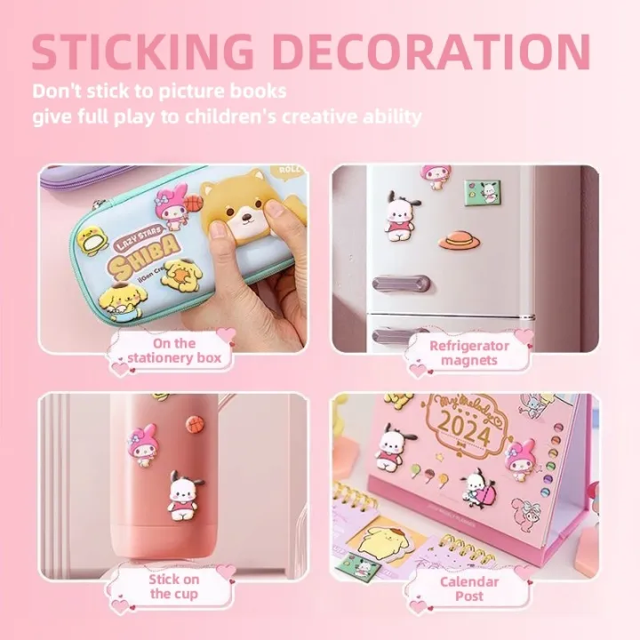 AIYIN%20Cartoon%20Magnetic%20Kuromi%20Paper%20Doll%20House%20Book%20Set%20Sanrio%20Quiet%20Book%20DressUp%20Book%20for%20Sanrio%20stickers%20-%20Image%207