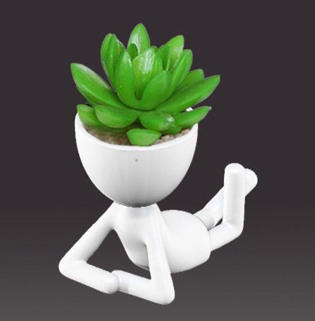 Cactus 3D Printed POTS Cacti Planters Cactus Pot Flower Pot Indoor Flower Planter Small Flower Pots Gift Pots