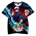 3D O-Neck Tshirt Men Women Anime Tshirt Summer Short Sleeve Harajuku Streetwear 2021 Jujutsu Kaisen Clothes Cool. 