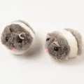1 PCs Realistic Lifelike Plush Mouse Running Rat Toy for Interactive Play with Cats and Dogs. 