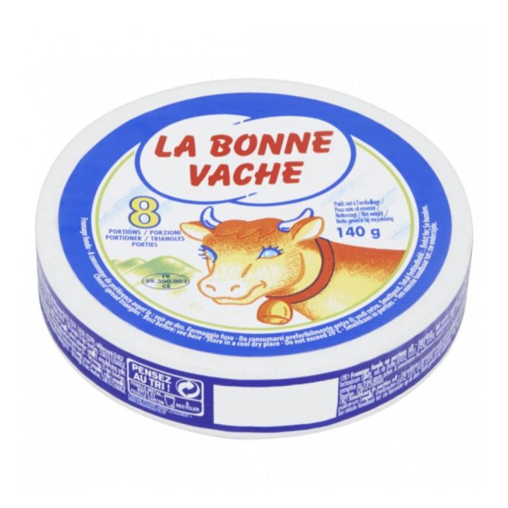 Processed Cheese La Bonne Vache 140g (17.5g x8) Made in France by Italian Mart