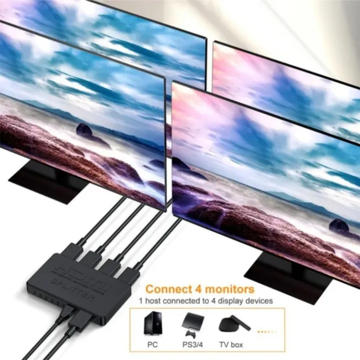 %E3%80%90hot%E3%80%91%201%20In%204%20Out%20HDMI-Compatible%20Splitter%20HD%204K%20Video%20Switcher%20HDMI%20Cable%20Adapter%201X4%20Hub%20For%20PS4%20Laptop%20Monitor%20TV%20Box%20Projector%20-%20Image%203