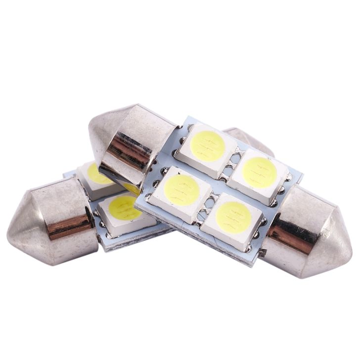 DC%2012V%2030mm%204%205050%20SMD%20Car%20Interior%20Dome%20Festoon%20LED%20Light%20White%202%20Pcs%20-%20Image%207