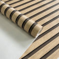 Self Adhesive Waterproof WallcoveringLiving Room Wall Decor 3D Wood Stripes Waterproof Wall Sticker Continuous Retro Wallpaper. 