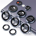 Camera Matel Ring For Samsung Galxy S24 Ultra S23 FE Plus S24+ S22 ultra Back Lens Tempered Glass Cover Guard Rear Case Cap. 