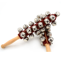 1 Piece Hand JingleBells Hand Sleigh Bells Wooden Shaker Jingle Bells for Holiday Home. 