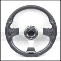 Universal 13 Inch 320MM Aluminum PU Sport Steering Wheel Racing Steering Wheel Type 5 Red Blue Silver Carbon Black MO（Carbon）. 