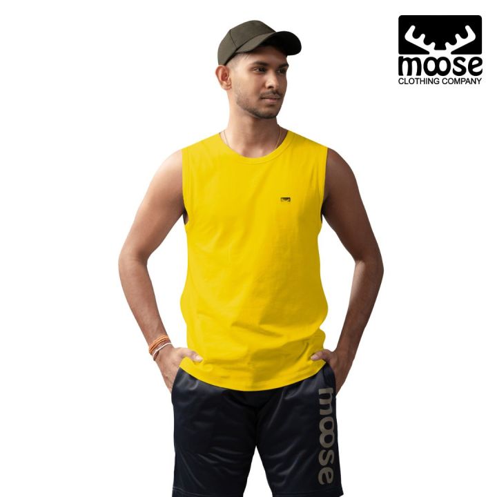 Moose Men’s Tank Top - Golden Kiwi