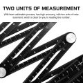 12 Fold Aluminium Alloy Ruler Multi Angle Measuring Rulers Ceramic Tile Opening Positioning Template Tools Architecture Working Craftsman Builders Multipurpose Utility Tool. 