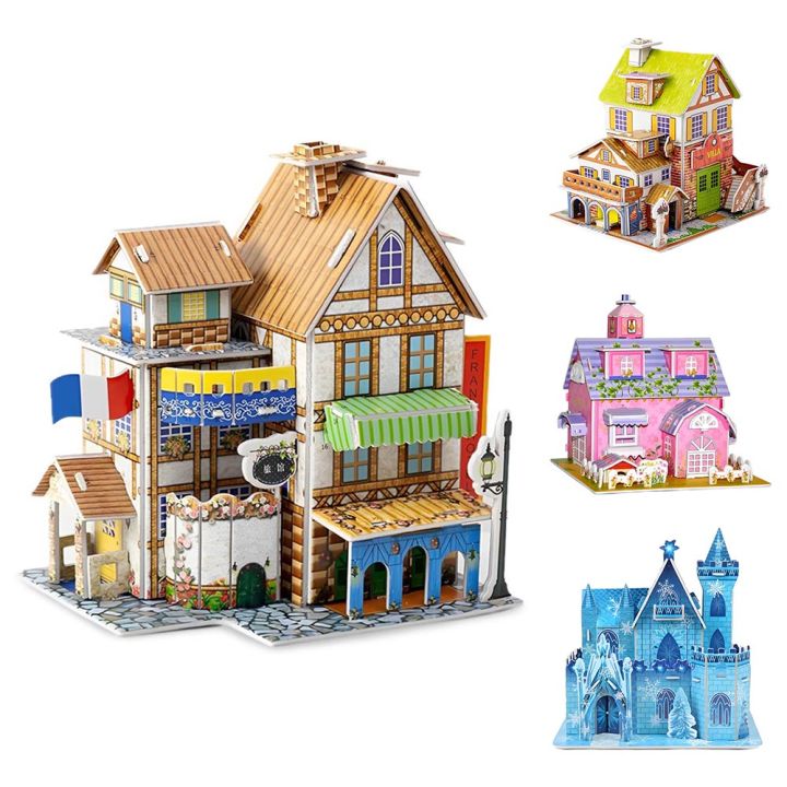 3D%20Puzzle%20House%20For%20Kids%20Leaning%20Children%20Hand%20Made%20Jigsaw%20Puzzles%20House%20-%20Image%202