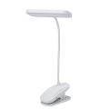 360° Flexible Table Lamp with Clip Stepless Dimming Led Desk Lamp Rechargeable Bedside Night Light for Study Reading Office Work. 