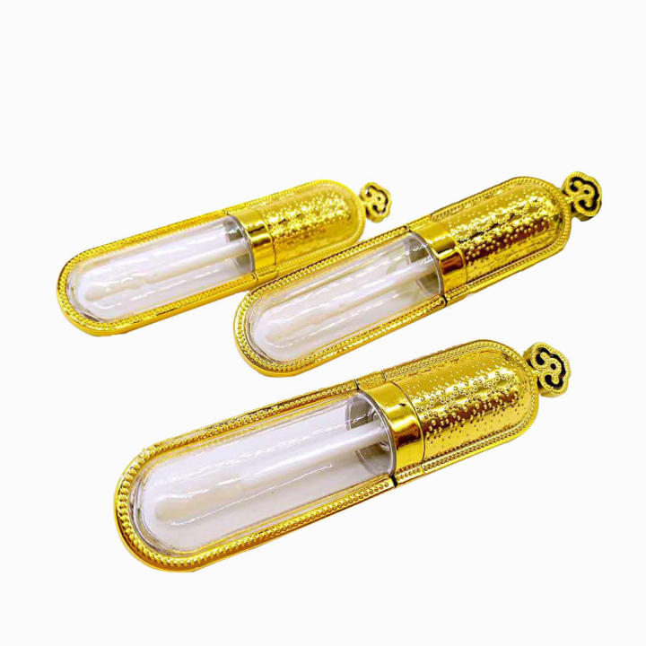 Portable Lip Glaze Tube Compact DIY Capacity Golden Crown Lip Color Tube 3ml Size Split Bottle Cosmetic Bottle for