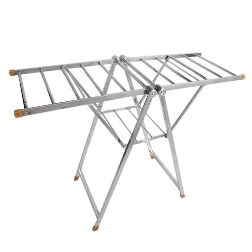 Heavy Duty Stainless Steel Cloth Drying Rack Luxury Cloth Dryers Stand Screen(Home Mate) HM8014