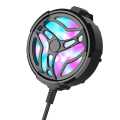 Vocoal Mobile Phone Radiator Portable Cooling Fan Game Mobile Phone Cooler USB Powered Cell Phone Radiator Snap-on Cooling Tool Universal Mobile Phone radiator Holder Stand Radiator. 
