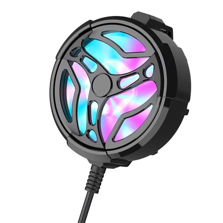 Vocoal Mobile Phone Radiator Portable Cooling Fan Game Mobile Phone Cooler USB Powered Cell Phone Radiator Snap-on Cooling Tool Universal Mobile Phone radiator Holder Stand Radiator