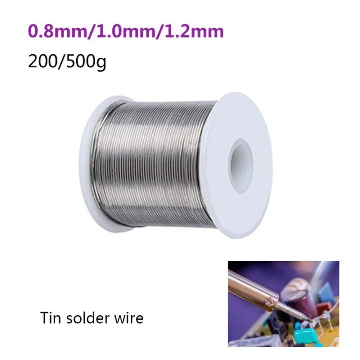 Soldering Wire Roll Solder Wire 0.8/1/1.2mm 200g/500g Solder with Flux Tin Welding Wire Rosin Core Solder Soldering Wires Reel No-clean