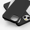 Ultra Thin Matte Silicone Soft Case For iPhone 14 13 12 Mini 11 Pro XS Max X XR SE 3 7 8 6S 6 Plus Solid Black Color Back Cover. 