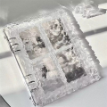 A5 Acrylic Transparent Shell Loose-Leaf Photo Album 6 Hole Acrylic Album Binder Photocard Binder. 