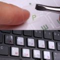 Letters Transparent PVC Keyboard Waterproof Self-adhesive Multicolor Cover Sticker Keyboard Protector. 